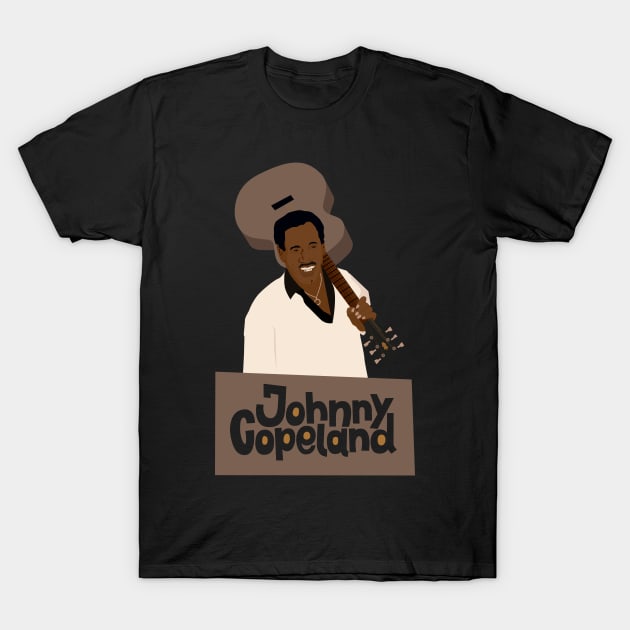 Johnny 'Clyde' Copeland - Blues Legend Tribute T-Shirt by Boogosh